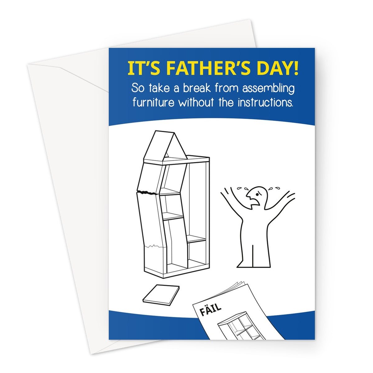 Ikea Furniture Instructions Fail - Father's Day Greeting Card