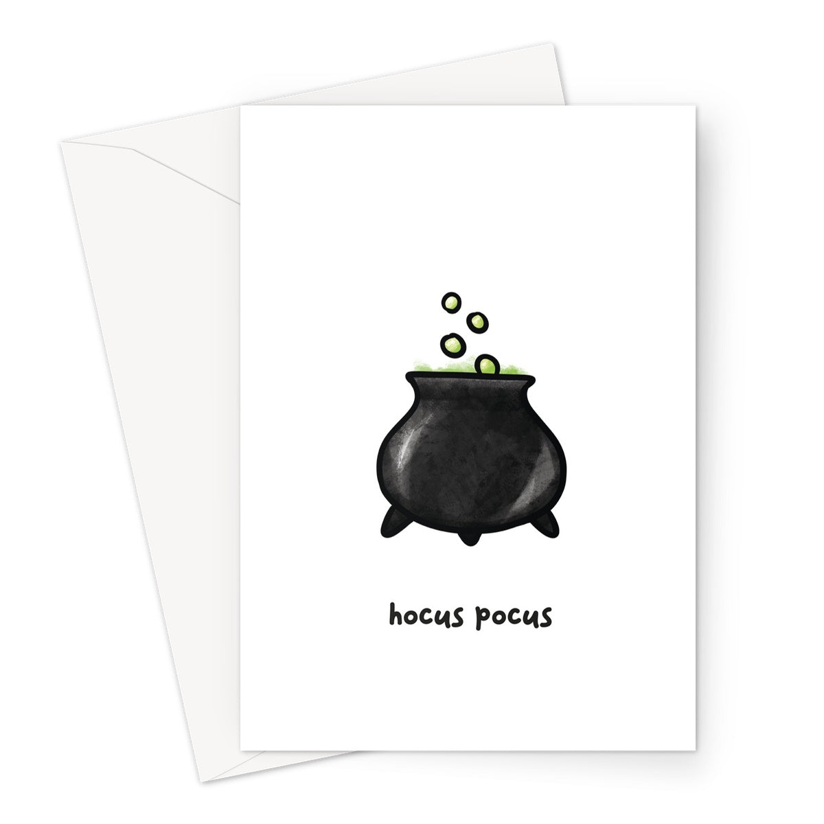 Hocus pocus cauldron Greeting Card