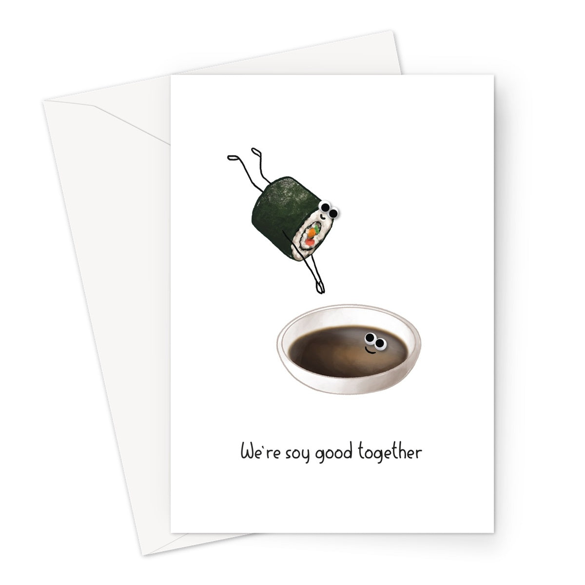 We're Soy Good Together Greeting Card