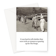 The Purge Halloween Greeting Card