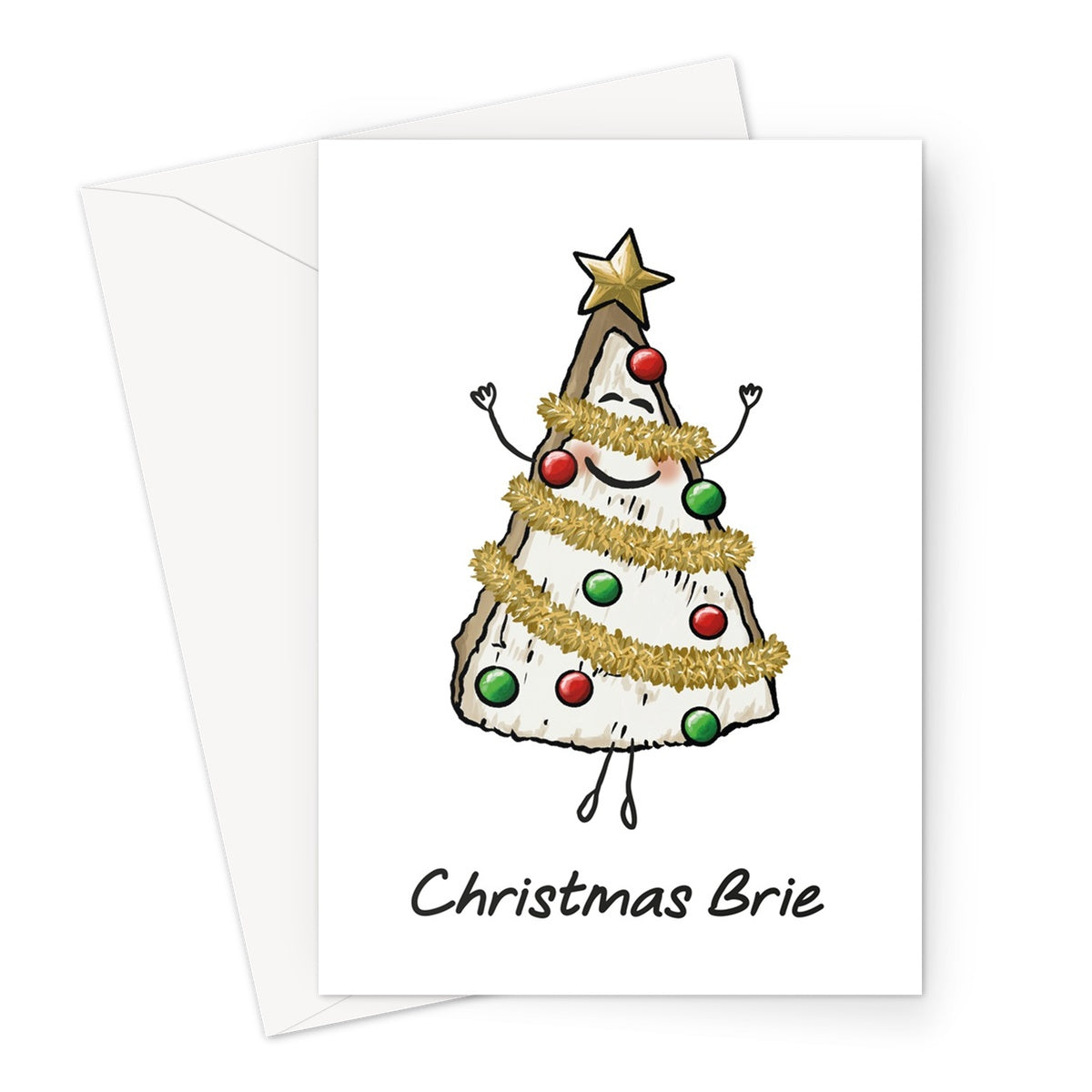 Christmas Brie Greeting Card